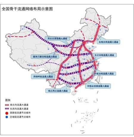 国家大通道图纸曝光 确定"3纵5横"骨干大通道体系