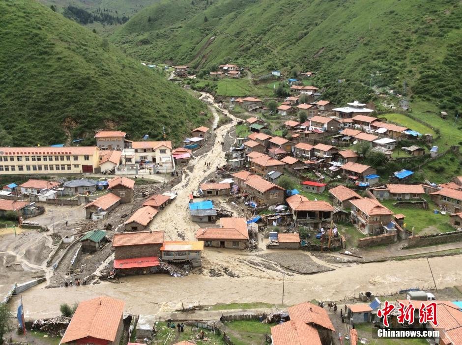 四川阿坝县遭洪水袭击 受灾现场照曝光(图)