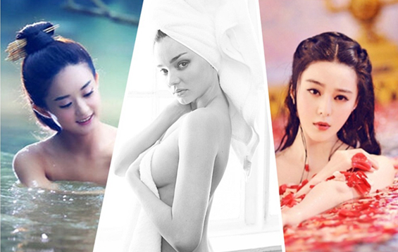米兰达·可儿赵丽颖 当红女星出浴瞬间谁最美?(图)图片