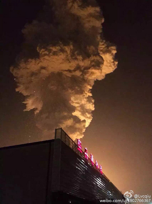 天津爆炸现场