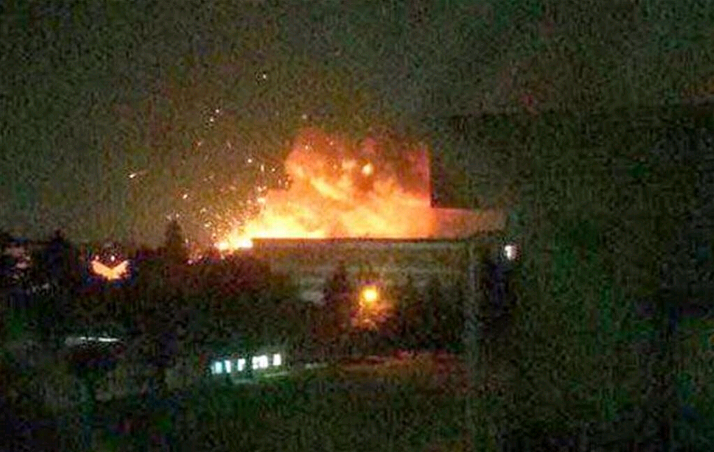 驻日美军基地爆炸无人伤亡 现场惨烈画面被曝光