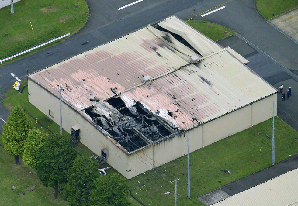 驻日美军基地爆炸无人伤亡 现场惨烈画面被曝光