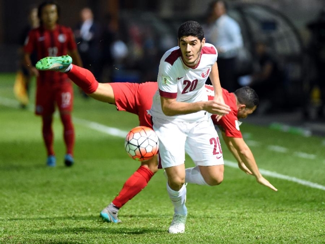 世预赛亚洲区昨比赛 中国香港对卡塔尔败北