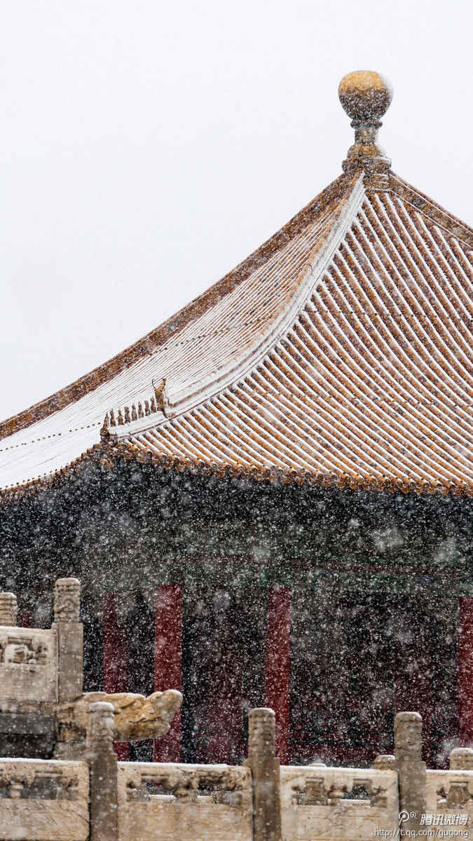 北京迎来今冬初雪 故宫的画风是这样的（图）