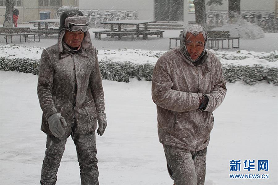 #（生态）（1）山东烟台遭遇暴雪袭击