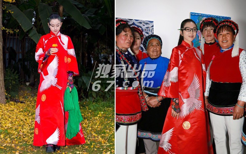 给中国长脸的明星：范冰冰龙袍加身 杨丽萍穿出国际范儿