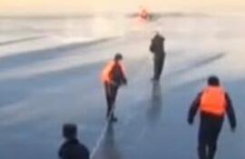 祖孙俩走冰面落水双亡