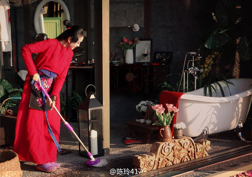 杨丽萍豪宅内景首度曝光 依山傍水太醉人(组图)