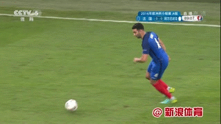 欧洲杯GIF集锦-最后7分钟法国进2球 爆乳姐妹花抢镜