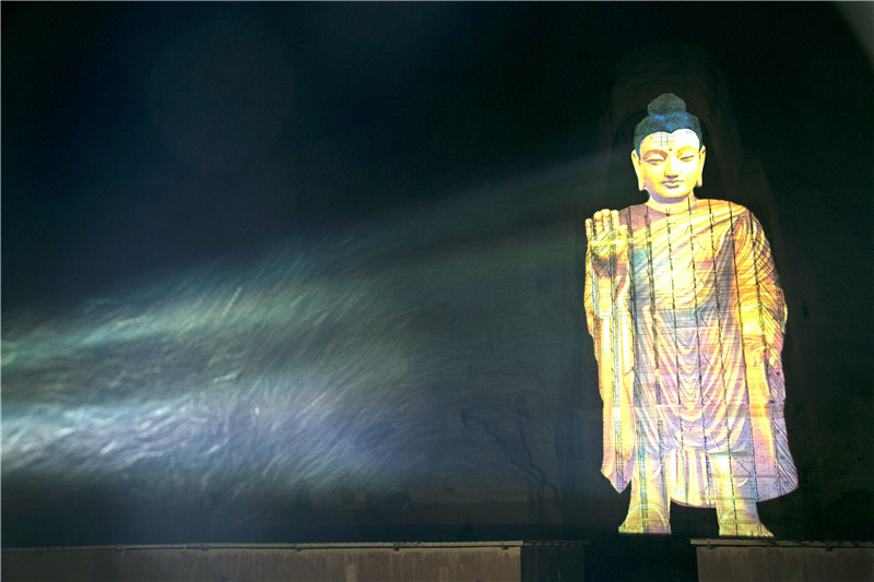 光影还原巴米扬大佛中国团队光影还原引世界关注