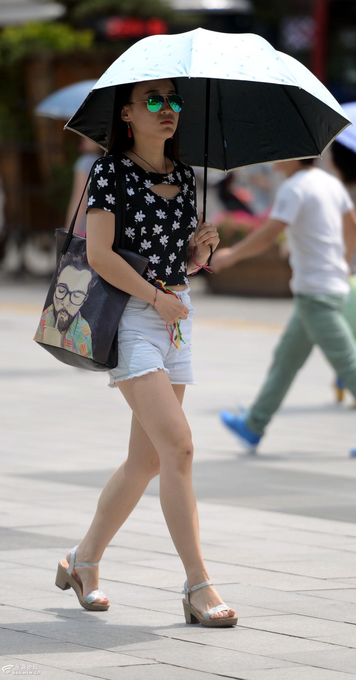 时尚街拍西安女娃就是美第十九季