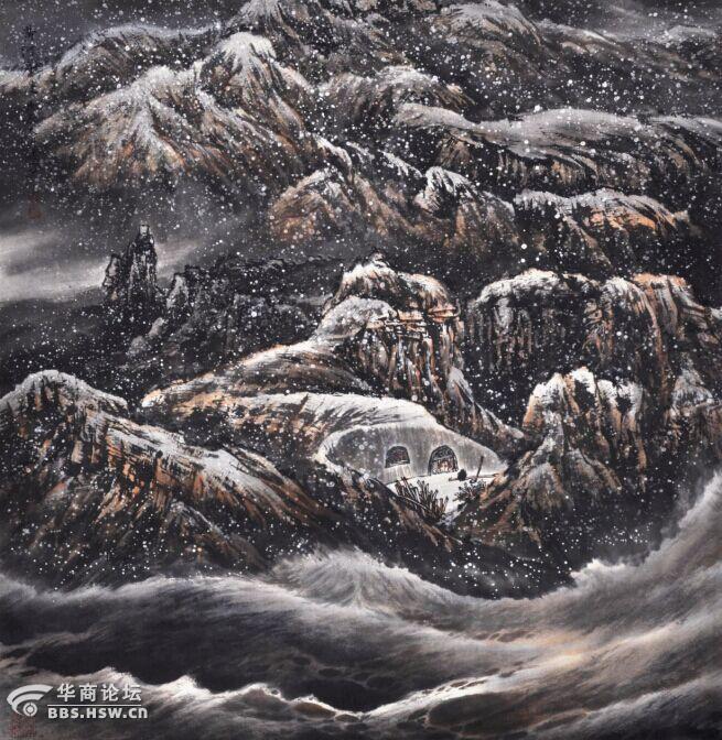 山水画家王建一画作鉴赏