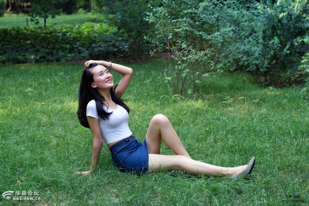 兴庆公园夏日美女