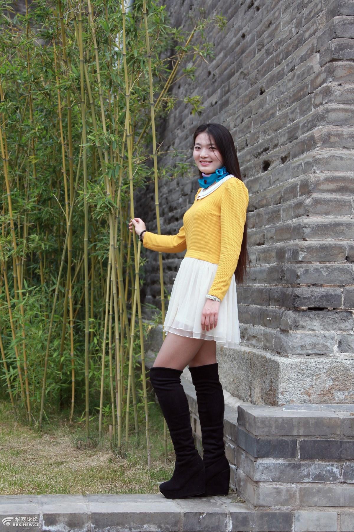 公园美女人像习作-西安论坛-华商论坛