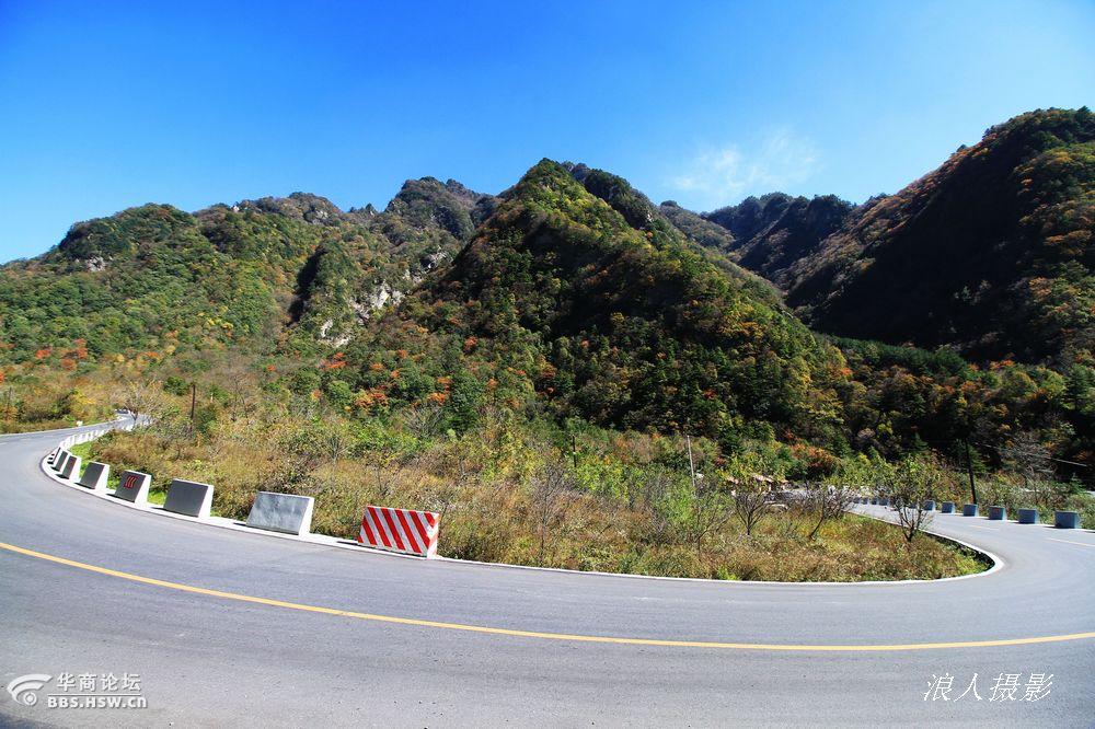 大美210国道秦岭段已是层林尽染