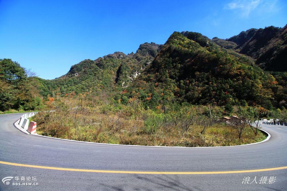 大美210国道秦岭段已是层林尽染