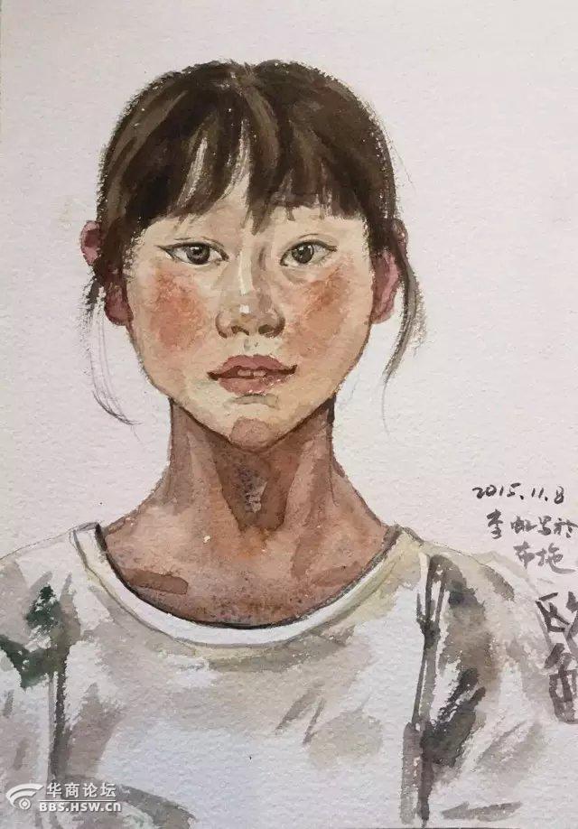 画家李虹在神秘大凉山最新人物写生