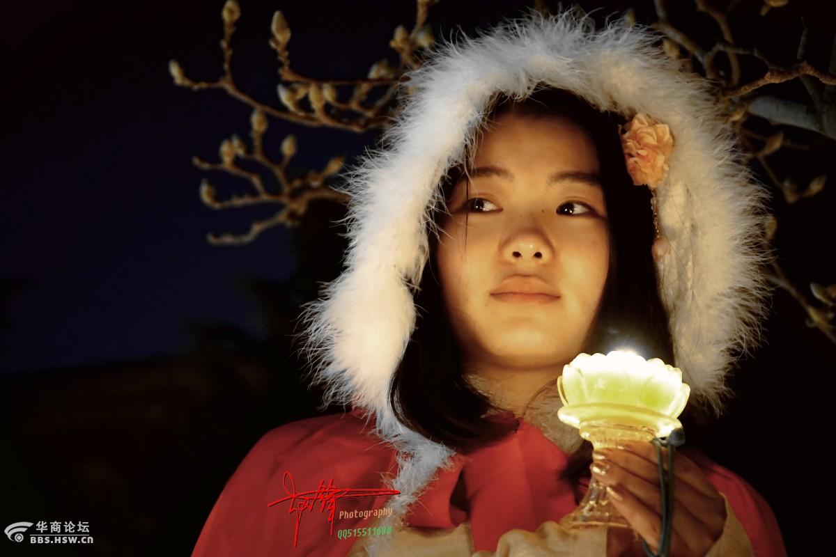 西安广仁寺宗喀巴大师古灯法会佛法祈福之汉服美女