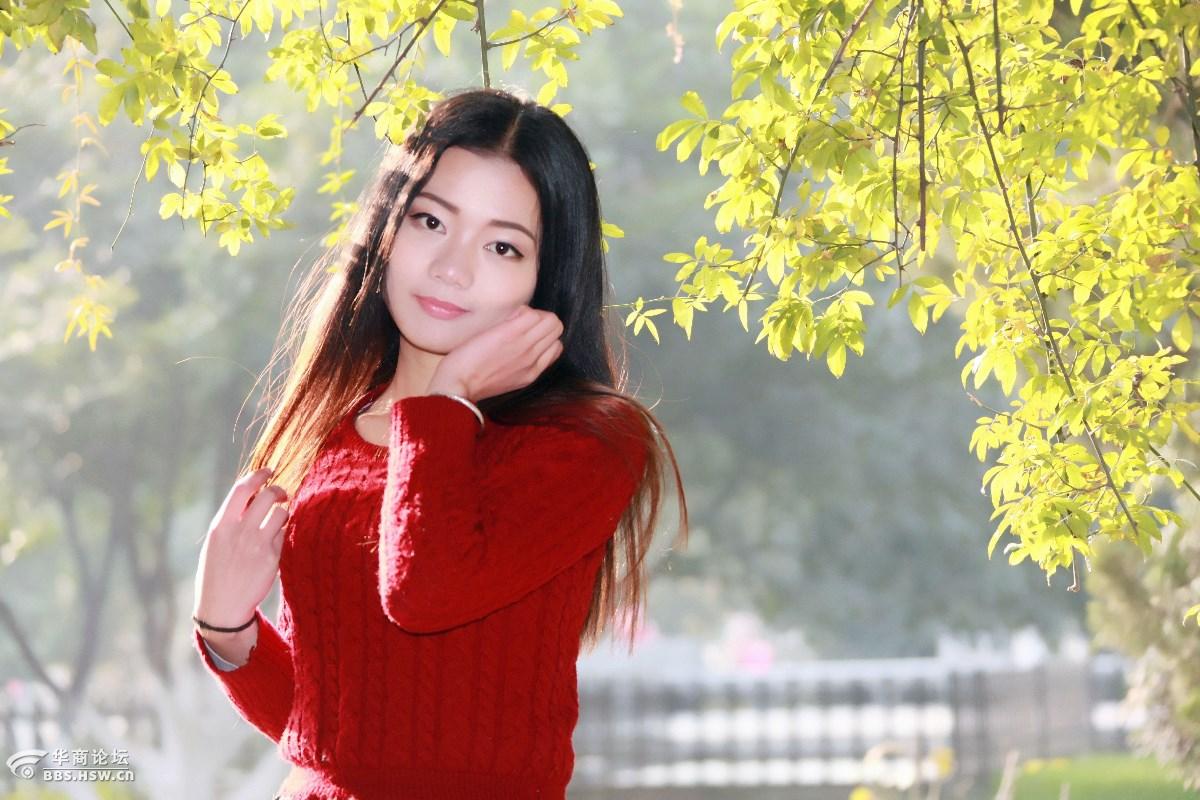 兴庆公园的妹子