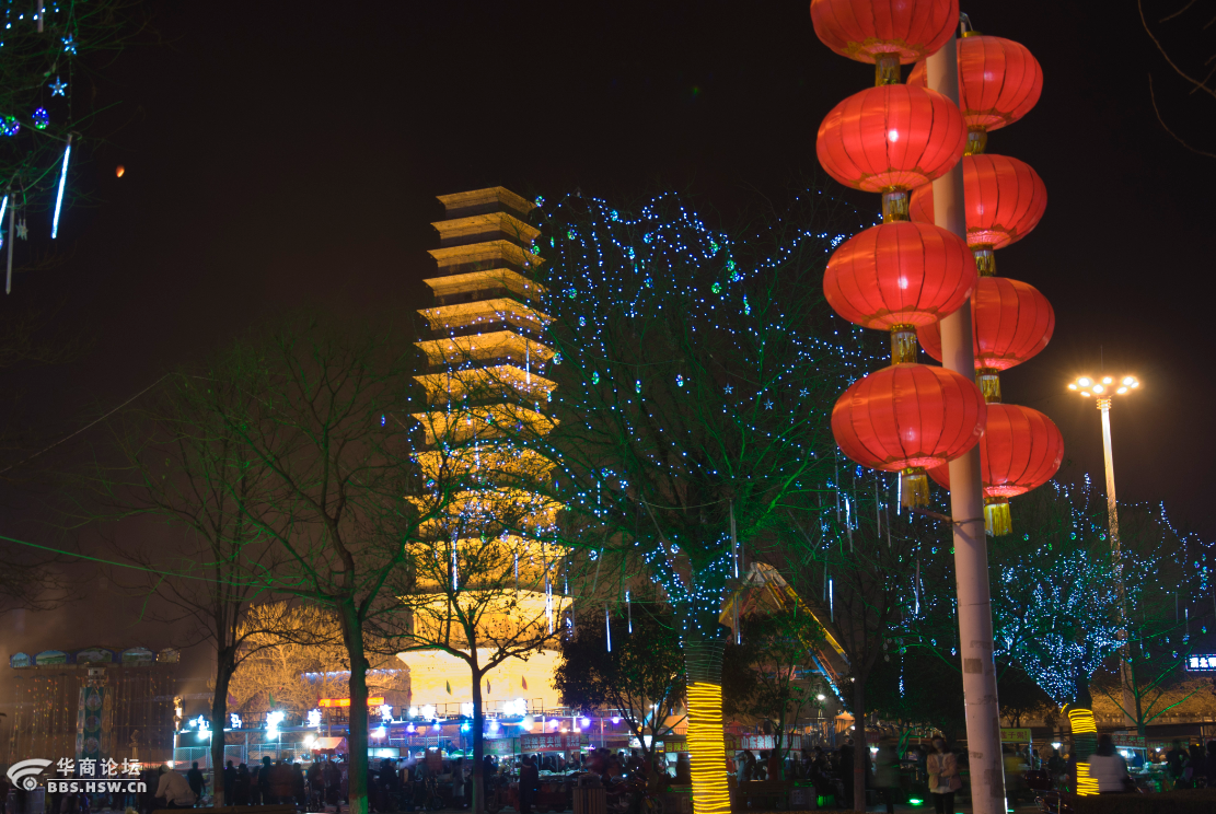 家乡美(蒲城年夜景色)