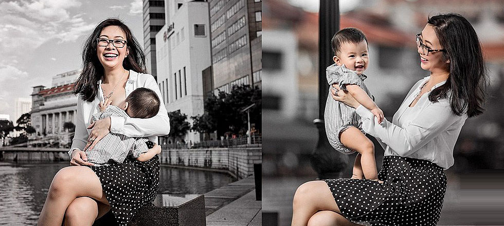 新加坡辣妈街头哺乳 抗议职场母乳喂养歧视