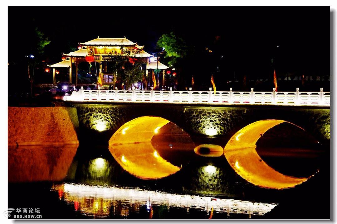 大水川南由古镇之夜